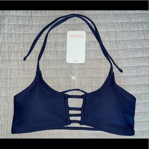 MIDORI Sky Maui Navy Top Size Small